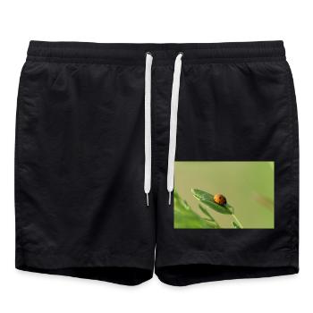 Marienkäfer Käferchen Maikäfer - Badeshorts - Schwarz - Vorne - AI Model Male 185 light (185cm)