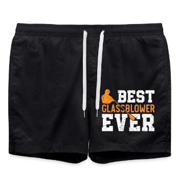 Bester Glasbläser aller Zeiten Blasrohr Gaffer Gla - Badeshorts - Schwarz - Vorne - AI Model Male 185 light (185cm)