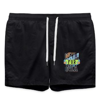 KALIFORNIEN - Badeshorts - Schwarz - Vorne - AI Model Male 185 light (185cm)