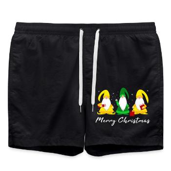 Merry Christmas Merry Xmas - Badeshorts - Schwarz - Vorne - AI Model Male 185 light (185cm)