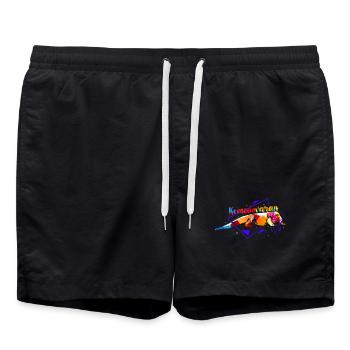 Faszinierender Komodovaran Tierschutz - Badeshorts - Schwarz - Vorne - AI Model Male 185 light (185cm)