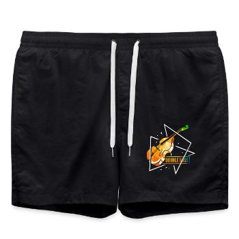 Vibrierende Bassgeige Jazzkonzert - Badeshorts - Schwarz - Vorne - AI Model Male 185 light (185cm)