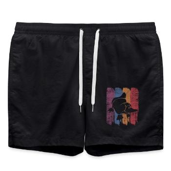 Flinkes Schnabeltier Entenschnabel - Badeshorts - Schwarz - Vorne - AI Model Male 185 light (185cm)