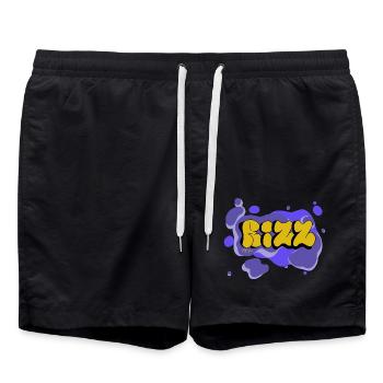 Rizz - Calypso Blous - Badeshorts - Schwarz - Vorne - AI Model Male 185 light (185cm)