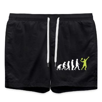 Padel Padelspieler Padeltennis Paddle Padeltrainer - Badeshorts - Schwarz - Vorne - AI Model Male 185 light (185cm)