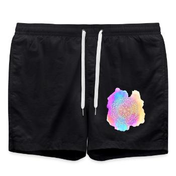 Mandala - Badeshorts - Schwarz - Vorne - AI Model Male 185 light (185cm)