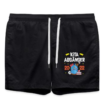 Kita Abgänger 2022 - Badeshorts - Schwarz - Vorne - AI Model Male 185 light (185cm)