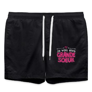 Future Grande soeur Future Bientôt - Badeshorts - Schwarz - Vorne - AI Model Male 185 light (185cm)