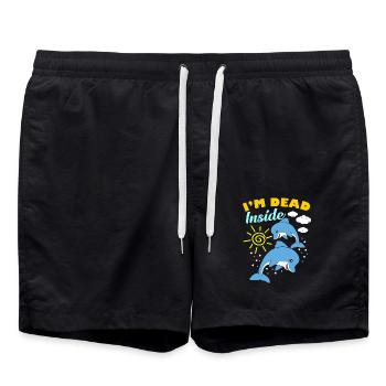 I'm Dead Inside - Badeshorts - Schwarz - Vorne - AI Model Male 185 light (185cm)