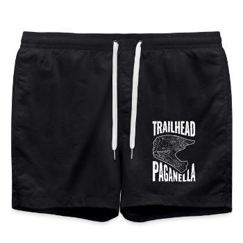 Mountainbike T-Shirt Trailhead Paganella - Badeshorts - Schwarz - Vorne - AI Model Male 185 light (185cm)
