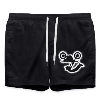 Motocross Dirtbike Kinder Jungen Herren Dirt Biker - Badeshorts - Schwarz - Vorne - AI Model Male 185 light (185cm)