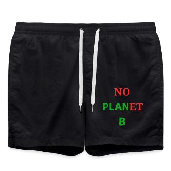 No Plan(et) B  - Badeshorts - Schwarz - Vorne - AI Model Male 185 light (185cm)