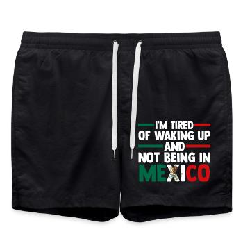 Mexican Mexico - Badeshorts - Schwarz - Vorne - AI Model Male 185 light (185cm)