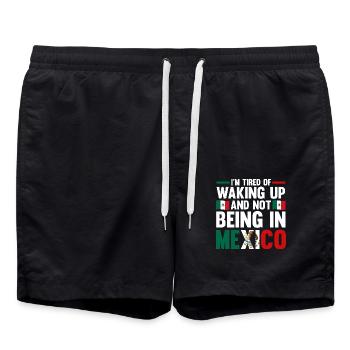 Mexican Mexico - Badeshorts - Schwarz - Vorne - AI Model Male 185 light (185cm)