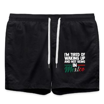 Mexican Mexico - Badeshorts - Schwarz - Vorne - AI Model Male 185 light (185cm)
