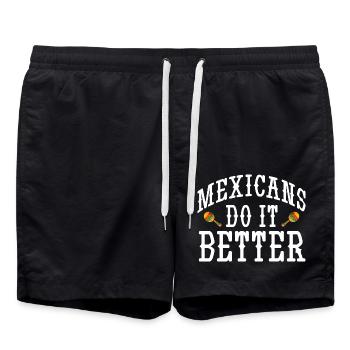 Mexican Mexico - Badeshorts - Schwarz - Vorne - AI Model Male 185 light (185cm)