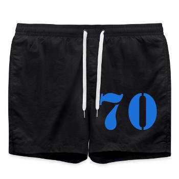 70 - Badeshorts - Schwarz - Vorne - AI Model Male 185 light (185cm)