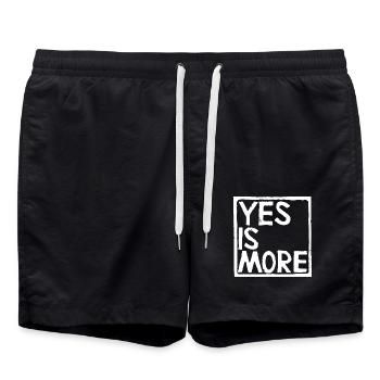 yes is more - Badeshorts - Schwarz - Vorne - AI Model Male 185 light (185cm)