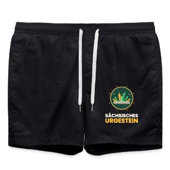 SACHSEN SÄCHSISCHES URGESTEIN - Badeshorts - Schwarz - Vorne - AI Model Male 185 light (185cm)