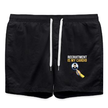 HR Manager - Badeshorts - Schwarz - Vorne - AI Model Male 185 light (185cm)