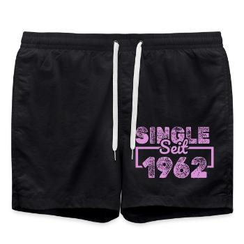 Single 1962 - Badeshorts - Schwarz - Vorne - AI Model Male 185 light (185cm)
