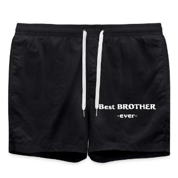 Bester Bruder - Best Brother - Badeshorts - Schwarz - Vorne - AI Model Male 185 light (185cm)