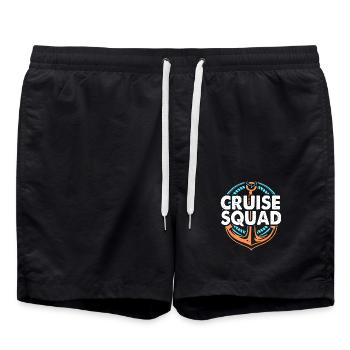 Kreuzfahrt Kreuzfahrtschiff - Badeshorts - Schwarz - Vorne - AI Model Male 185 light (185cm)