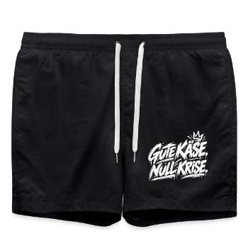 Graffiti Schriftzug Queen Kids - Badeshorts - Schwarz - Vorne - AI Model Male 185 light (185cm)