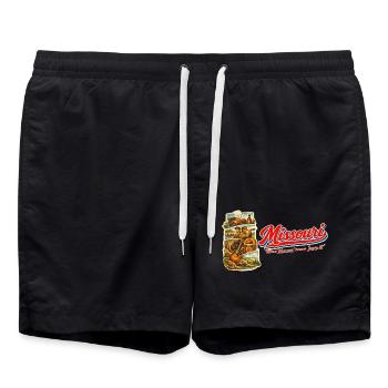 Missouri Retro Vintage Show-Me State Design - Badeshorts - Schwarz - Vorne - AI Model Male 185 light (185cm)