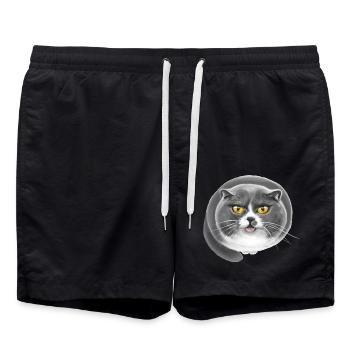 Kater Whopper - Badeshorts - Schwarz - Vorne - AI Model Male 185 light (185cm)