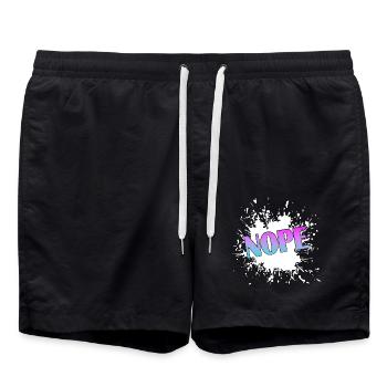 NOPE  - Badeshorts - Schwarz - Vorne - AI Model Male 185 light (185cm)
