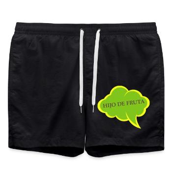 Sohn der Grünen Blasenfrucht - Badeshorts - Schwarz - Vorne - AI Model Male 185 light (185cm)