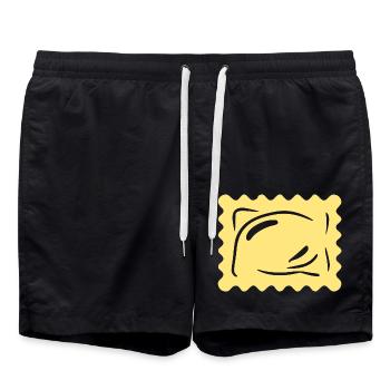 Pasta Nudeln Ravioli Italien Geschenk Weihnachten - Badeshorts - Schwarz - Vorne - AI Model Male 185 light (185cm)
