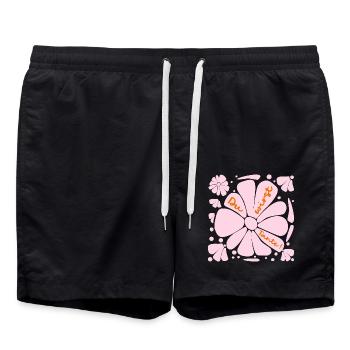 Du wirst Tante, Baby - Badeshorts - Schwarz - Vorne - AI Model Male 185 light (185cm)