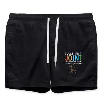 Hüfte Hüftgelenk Hüften - Badeshorts - Schwarz - Vorne - AI Model Male 185 light (185cm)