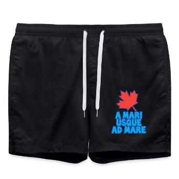 A Mari Usque Ad Mare Canada - Badeshorts - Schwarz - Vorne - AI Model Male 185 light (185cm)