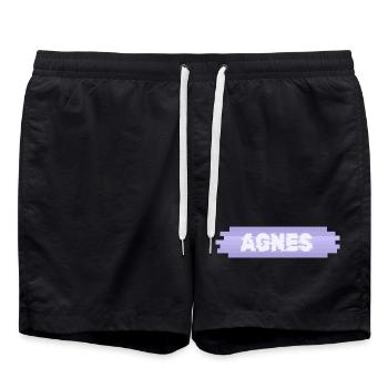 Saeugling Agnes - Badeshorts - Schwarz - Vorne - AI Model Male 185 light (185cm)