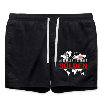 Sölden - Badeshorts - Schwarz - Vorne - AI Model Male 185 light (185cm)