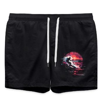 Surfing Steamwave - Badeshorts - Schwarz - Vorne - AI Model Male 185 light (185cm)