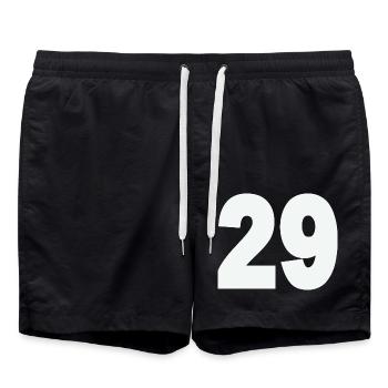 29- - Badeshorts - Schwarz - Vorne - AI Model Male 185 light (185cm)