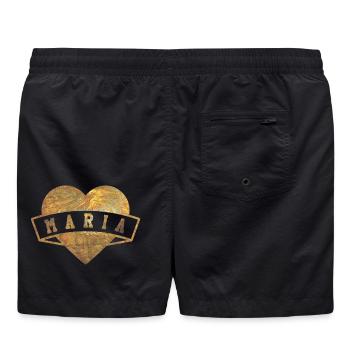 Maria Herzen Gold - Badeshorts - Schwarz - Hinten