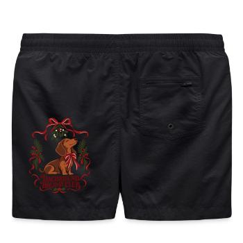 Dachshund Holiday Club - Badeshorts - Schwarz - Hinten