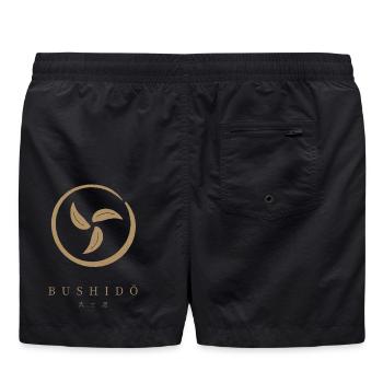 Bushido Kreis Symbol - Badeshorts - Schwarz - Hinten