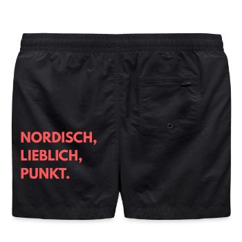 Auf den Punkt PINK - Badeshorts - Schwarz - Hinten