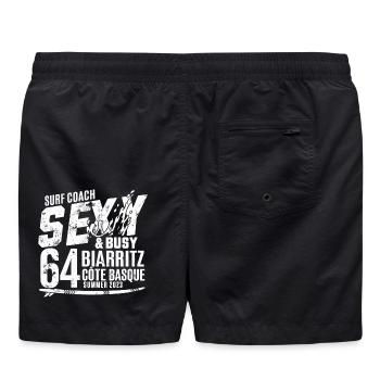 Surfcoach Sexy & Busy - Badeshorts - Schwarz - Hinten