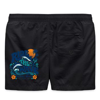 Die Waikiki-Welle surfen - Badeshorts - Schwarz - Hinten