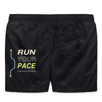 Run Your Pace - Badeshorts - Schwarz - Hinten