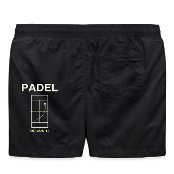Padel On Court - Badeshorts - Schwarz - Hinten