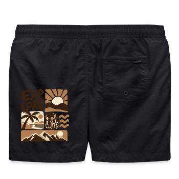 Explore Outdoor Adventure - Badeshorts - Schwarz - Hinten