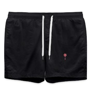 Lollipop embroidered - Swim Trunks - black - Front - AI Model Male 185 light (185cm)